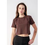 Cropped Vicky Frelith - MARROM