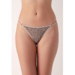 Kit 3 Calcinhas Eloá Frelith Chocolate, Preto e Onça - DIVERSOS