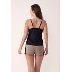 Pijama Verão Naomi Frelith com detalhe de renda - ESTAMPADO