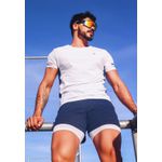 Short Masculino Esportivo Frelith 2 em 1 Com Proteção UV - MARINHO