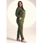 Conjunto Frelith Com ZÍper e detalhe com Costura Trançada - VERDE