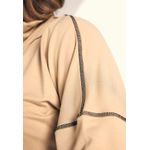 Conjunto Frelith Com ZÍper e detalhe com Costura Trançada - BEGE