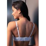 Sutiã Base Larga Franzido Frelith Básico - BRANCO