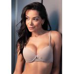 Sutiã Base Larga Franzido Frelith Básico - CHOCOLATE