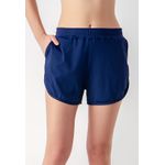 Saída Short Feminino Liso Frelith em Microfibra - MARINHO