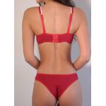 Conjunto Base Larga Trabalhado Silk Filete em Microfibra - VINHO