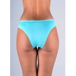 Kit 3 Calcinhas Coral Base Azul Claro em Microfibra - DIVERSOS