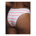 Kit 3 Calcinhas Losangos Rosa Branco Exclusivo em Microfibra - ESTAMPADA