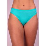 Kit 3 Calcinhas Rosa Clara, Branca e Verde Água em Microfibra Trabalhada - DIVERSOS