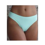 Kit 3 Calcinhas Triangulos Verde Branco Exclusivo em Microfibra - ESTAMPADA