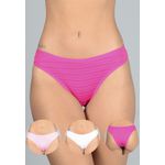 Kit 3 Calcinhas Pink, Rosa Médio e Rosa Bebê em Microfibra - DIVERSOS