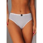 Kit 3 Calcinhas Preta e Branca Corações, Poá e Lisa em Cotton - ESTAMPADA