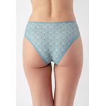 Kit 3 Calcinhas Frelith Floral Marinho e Marfim - ESTAMPADA