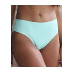 Kit 3 Calcinhas Triangulos Verde Branco Exclusivo em Microfibra - ESTAMPADA