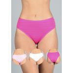 Kit 3 Calcinhas Pink, Rosa Médio e Rosa Bebê em Microfibra - DIVERSOS