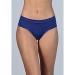 Kit 3 Calcinhas Floral, Azul Marinho e Branco em Microfibra - ESTAMPADA