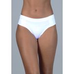 Kit 3 Calcinhas Floral, Azul Marinho e Branco em Microfibra - ESTAMPADA