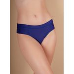 Kit 3 Calcinhas Chevron Marinho Chocolate Exclusivo em Microfibra Leve - ESTAMPADA