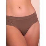 Kit 3 Calcinhas Margaridas Branco Castanho em Microfibra Leve - ESTAMPADA