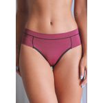 Kit 3 Calcinhas Preta, Poá Rosê e Poá Bordô em Microfibra - ESTAMPADA