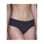 Kit 3 Calcinhas Preto Salmão Amarelo Trabalhado em Microfibra Leve - DIVERSOS