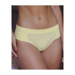 Kit 3 Calcinhas Preto Salmão Amarelo Trabalhado em Microfibra Leve - DIVERSOS