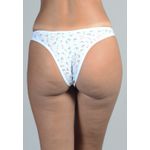 Kit 3 Calcinhas Floral, Coral e Rosê em Cotton - ESTAMPADA