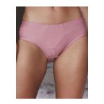 Kit 3 Calcinhas Branco Rosê Vinho Trabalhado em Microfibra Leve - DIVERSOS