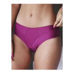 Kit 3 Calcinhas Branco Rosê Vinho Trabalhado em Microfibra Leve - DIVERSOS