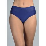 Kit 3 Calcinhas Floral, Marfim e Azul Marinho em Microfibra - ESTAMPADA