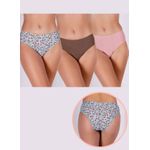 Kit 3 Calcinhas Onça Coração Rosa Cast Exclusivo em Microfibra Leve - ESTAMPADA