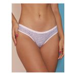 Kit 3 Calcinhas Listrado Marinho Vermelho em Cotton - DIVERSOS