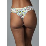 Kit 3 Fios Floral, Laranja e Azul em Microfibra - ESTAMPADA