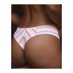 Kit 3 Fios Losangos Rosa Branco Exclusivo em Microfibra - ESTAMPADA