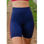 Short Fitness Frelith Brilho Com Viés Lateral - MARINHO