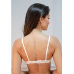 Sutiã Arco Duplo Franzido Frelith em Microfibra Leve Básico - BRANCO