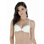 Sutiã Arco Duplo Franzido Frelith em Microfibra Leve Básico - MARFIM
