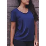T-Shirt Fitness Frelith Lisa Básica - AZUL MARINHO