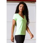 T-Shirt Frelith Gola V Fitness Walk Stretch - VERDE LIMA