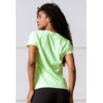 T-Shirt Frelith Gola V Fitness Walk Stretch - VERDE LIMA