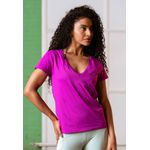 T-Shirt Frelith Gola V Fitness Walk Stretch - FÚCSIA
