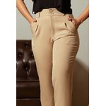 Calça Alfaiataria Frelith Risca de Giz - NUDE