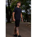 Camiseta Masculina Frelith Básica Crepe - PRETO