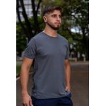 Camiseta Masculina Frelith Básica Crepe - CINZA ESCURO