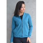 Jaqueta Frelith em Tricot Paetê - AZUL