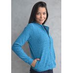 Jaqueta Frelith em Tricot Paetê - AZUL