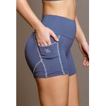Short Fitness Costura Trançada Frelith - AZUL