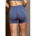 Short Fitness Costura Trançada Frelith - AZUL