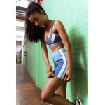 Short Fitness Frelith Athletic com faixas laterais - AZUL PETROLEO
