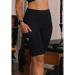 Bermuda Fitness Frelith Recorte com Bolso em Microfibra - PRETO